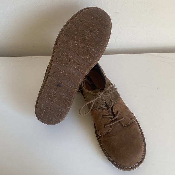 Clarks Leather Lace Up Shoes Size 10M Brown Comfort Walking Tamitha Daisy Oxford - Picture 14 of 15